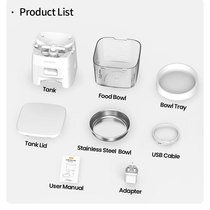 Smart Pet Food Dispenser – Automatic Wi-Fi Feeder for Dogs & Cats