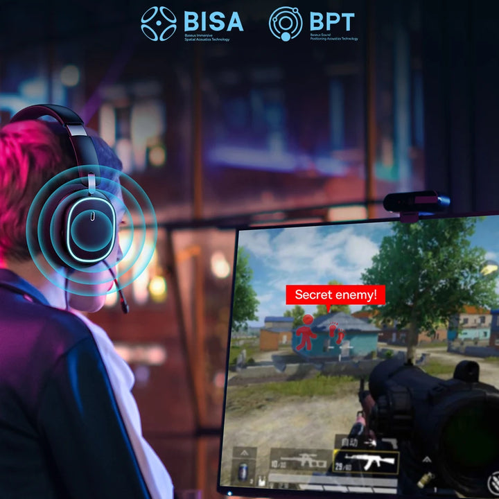 Baseus GH02 Wireless Gaming Headphones - RGB & Bluetooth 5.3