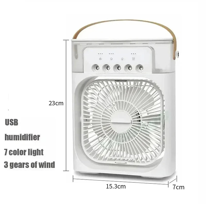 3-in-1 Portable Air Cooler, Humidifier & LED Night Light