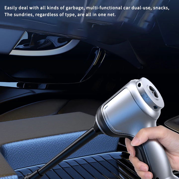 Portable Wireless Car Vacuum – 4-in-1 Handheld Powerful Suction Home & Auto