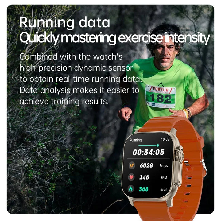 T900 Ultra 2 Smartwatch 49mm – Bluetooth Calls, NFC & Wireless Charging