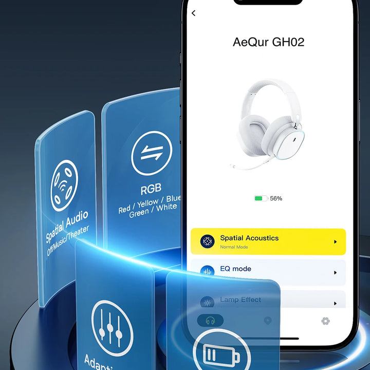 Baseus GH02 Wireless Gaming Headphones - RGB & Bluetooth 5.3