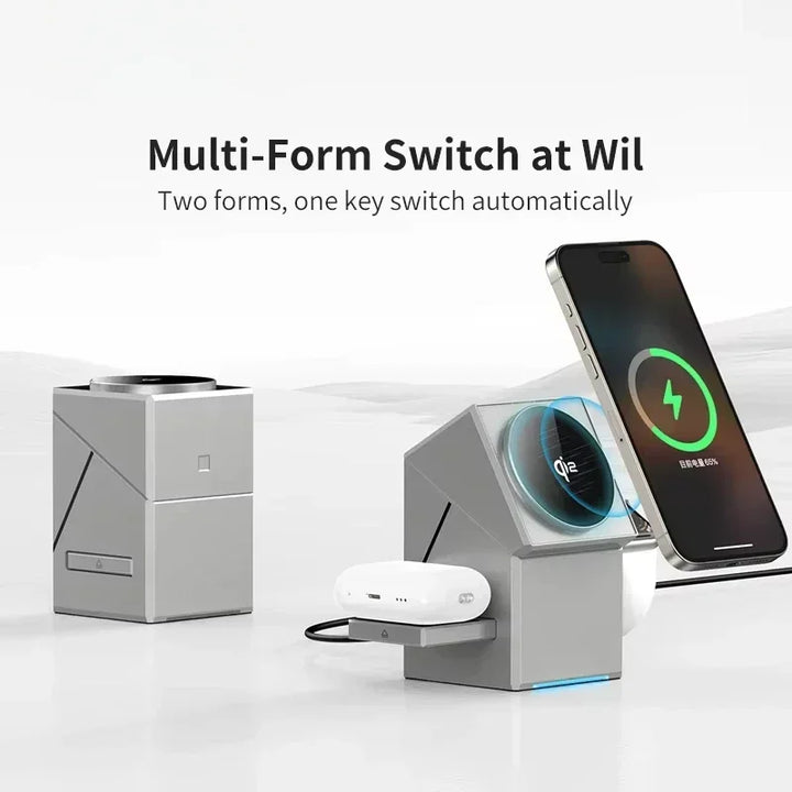 SyncFlow Pro: The 3-in-1 Smart Wireless Charging Hub
