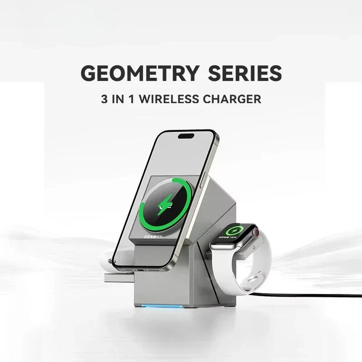 SyncFlow Pro: The 3-in-1 Smart Wireless Charging Hub