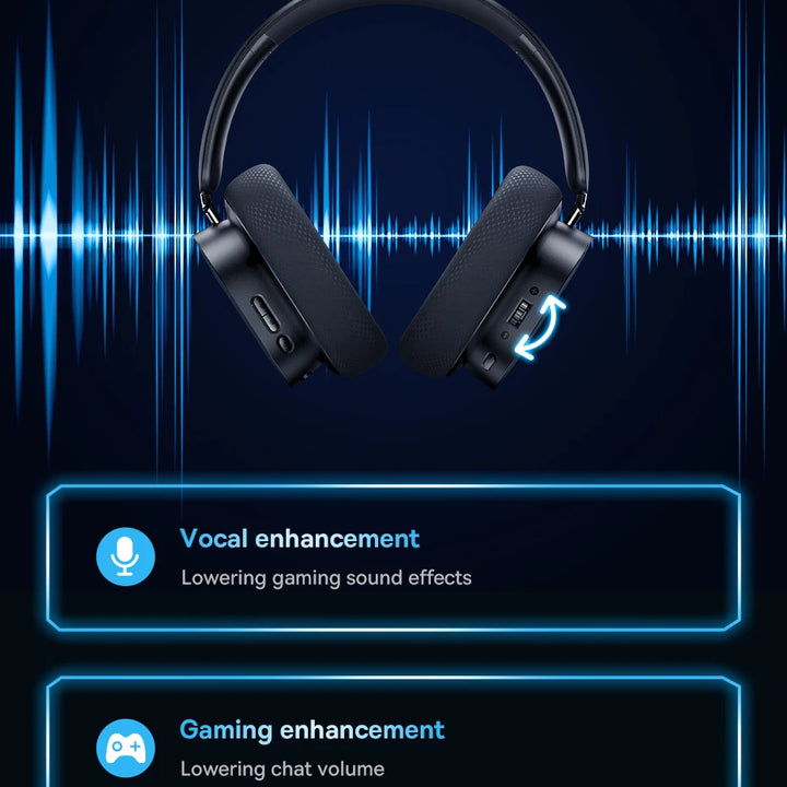 Baseus GH02 Wireless Gaming Headphones - RGB & Bluetooth 5.3