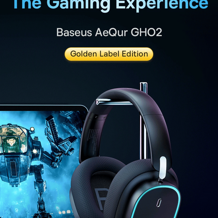 Baseus GH02 Wireless Gaming Headphones - RGB & Bluetooth 5.3