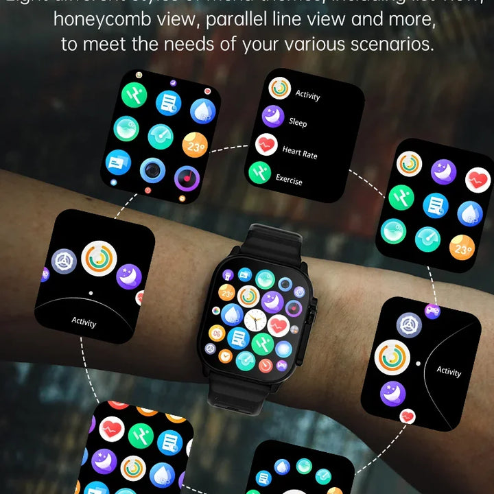 T900 Ultra 2 Smartwatch 49mm – Bluetooth Calls, NFC & Wireless Charging