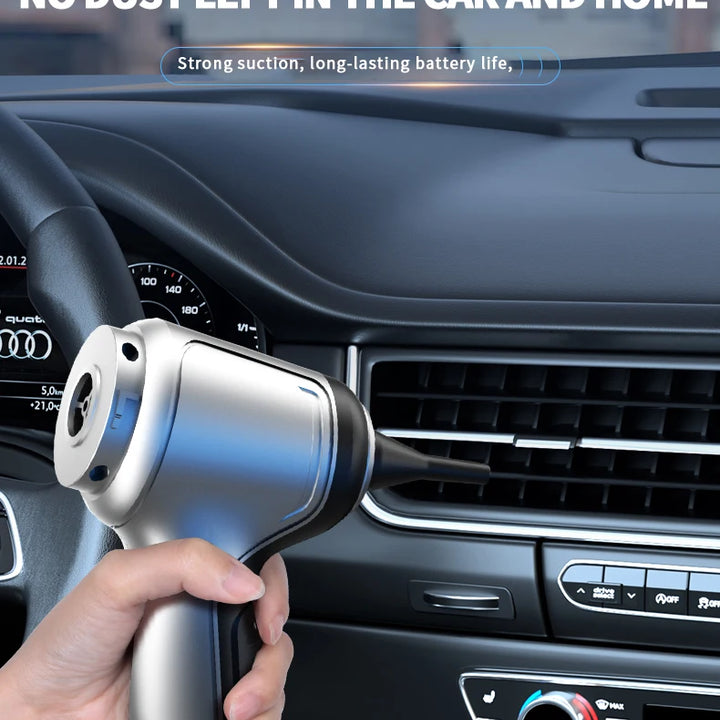 Portable Wireless Car Vacuum – 4-in-1 Handheld Powerful Suction Home & Auto