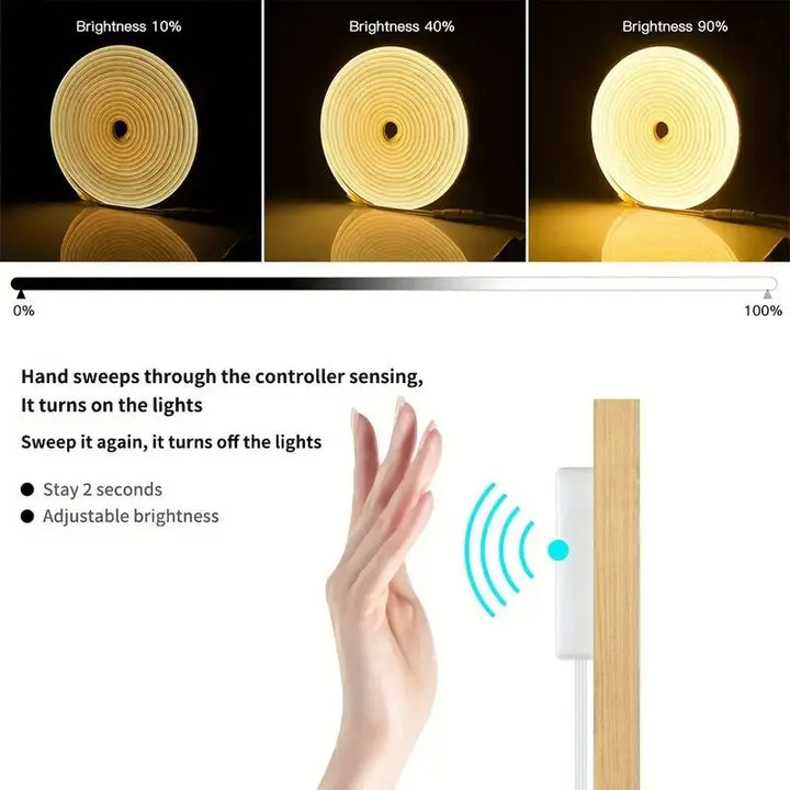 LumiFlex Gesture-Controlled Neon Strip