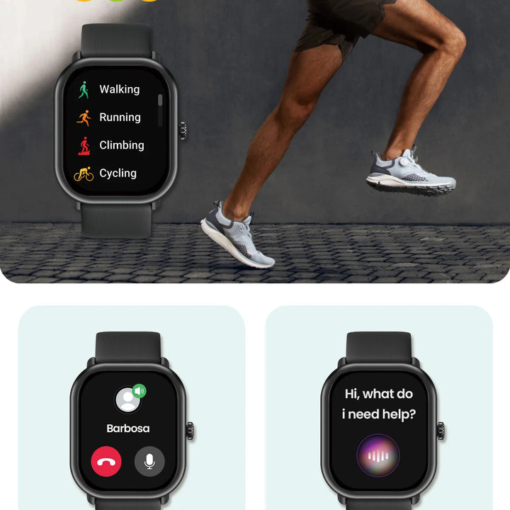 Men’s Waterproof Smartwatch with Bluetooth Calls & Fitness Tracking