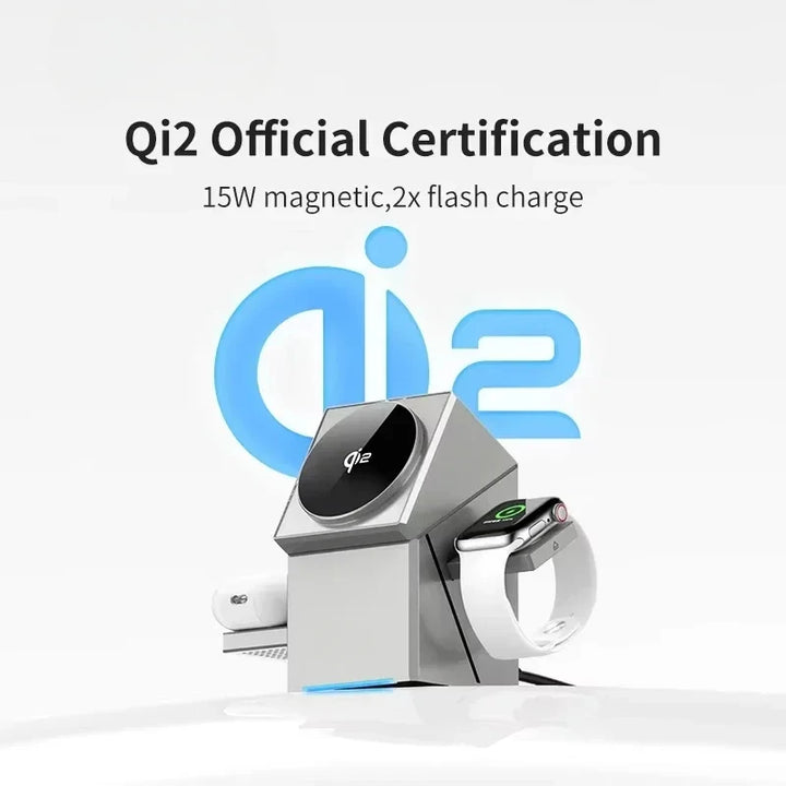 SyncFlow Pro: The 3-in-1 Smart Wireless Charging Hub