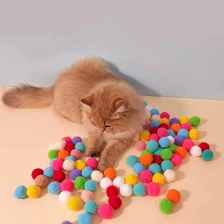 Interactive Cat Toy - Plush Ball Launcher for Indoor Play
