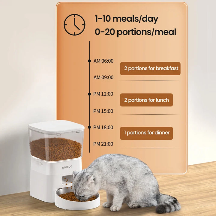 Smart Pet Food Dispenser – Automatic Wi-Fi Feeder for Dogs & Cats