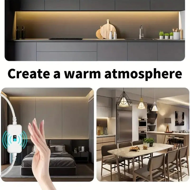 LumiFlex Gesture-Controlled Neon Strip